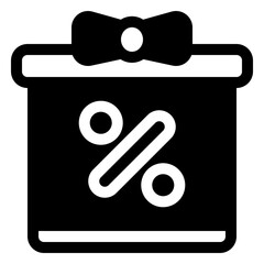 gift box discount icon