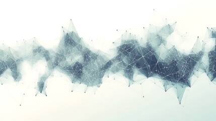 Obraz premium Abstract Network Flow for Digital Data Stream.