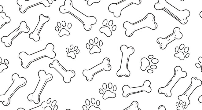 Bone Pattern Background