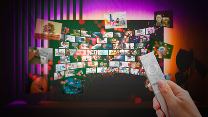 Media concept multiple television screens