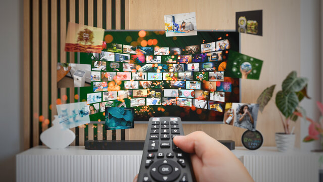 Media concept multiple television screens