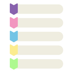 Infographic five shape element