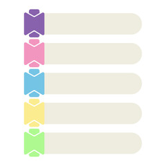 Obraz premium Infographic five shape element