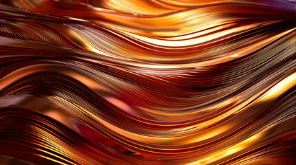 Golden Sunset Iridescent Metal