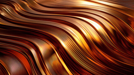Golden Sunset Iridescent Metal