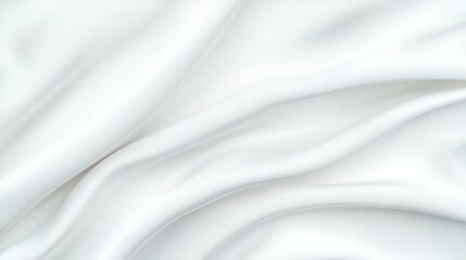 Obraz premium An Elegant Display of Flowing White Fabric With Soft Waves