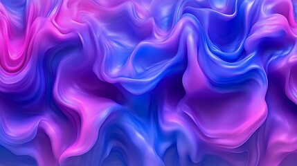 Fototapeta premium Abstract Pink Blue Fluid Wave Background.