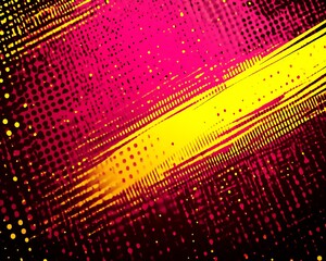 Fototapeta premium Abstract Pink Yellow Digital Grunge Texture.