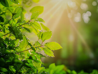 Sunlit Forest Harmony