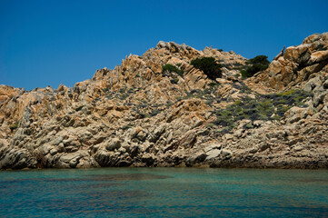 Fototapeta premium rocks in the sea, La Maddalena Archipelago Sardinia, Italy