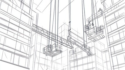 Fototapeta premium Architectural Building Maintenance