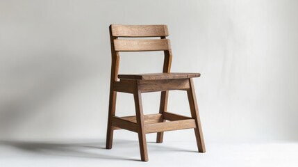 Modern Wooden Barstool, Studio Shot