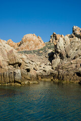 rocks in the sea, La Maddalena Archipelago Sardinia, Italy