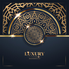 Luxury Background with Gold Mandala Design (11)