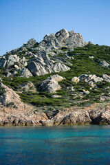 rocks in the sea, La Maddalena Archipelago Sardinia, Italy