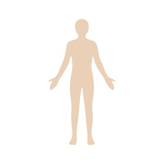 human figure colored icon