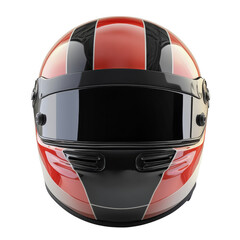 Racing safety helmet, on a transparent background