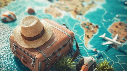 Obraz premium Vacation Essentials Adventure