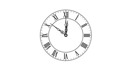 Simple Clock with Roman Numerals