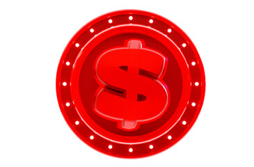 3d render icon money socialmedia