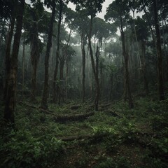 The Forest That Swallowed a Village – A town once stood where a dense jungle now grows, as if the trees simply appeared one night and took its place.
