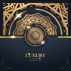 Luxury Background with Gold Mandala Design (31)