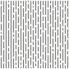 Minimal linear pattern. Abstract geometric design. Black white background. Vector texture.