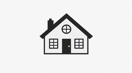 Simple Home Icon Illustration