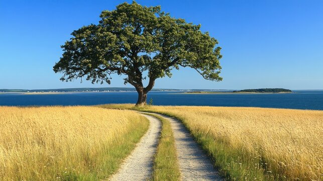 A trek through Denmarks Mols Bjerge National Park with rolling hills and sea views -