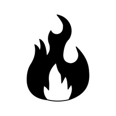 Fire icon. fire icon with transparent background vector illustration, pictogram isolated on white background. color editable
