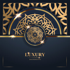 Luxury Background with Gold Mandala Design (38)