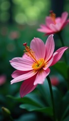 Obraz premium Delicate petals of exotic flowers blooming in the forest, botanicals, blossoms