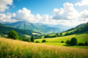 Obraz premium Abstract blurred landscape, perfect for website design, serene, texture
