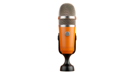 Microphone on Minimalist Background on PNG Transparent. Podcast, Conversation, Talk, Sing, Voice
