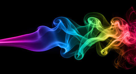 abstract colorful smoke