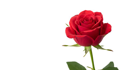 Single Red Rose Illustration