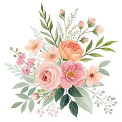 bouquet of pink roses
