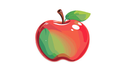 Minimalist 3D apple icon
