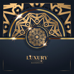 Luxury Background with Golden Mandala Design (6)