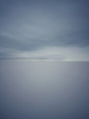 Ice and snow on the Great Lakes in winter