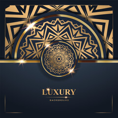 Luxury Background with Golden Mandala Design (9)