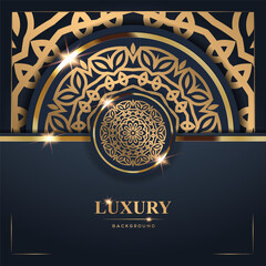 Luxury Background with Golden Mandala Design (12)