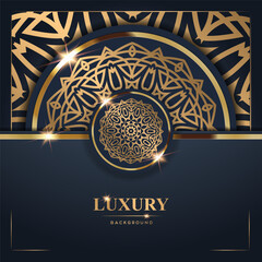 Luxury Background with Golden Mandala Design (11)