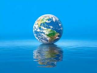 Photo of Earth Floating Above Water