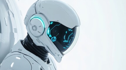 close-up of an astronaut