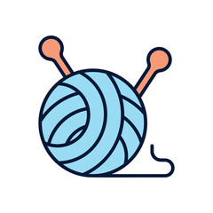 Yarn ball Vector icon