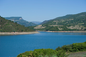 Obraz premium Flumendosa Basin, Nurri, Cagliari, Sardinia, Italy