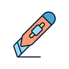 Cutter knife Vector icon