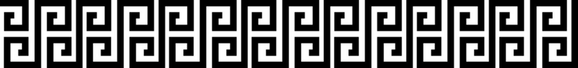 Geometric Greek Pattern Border