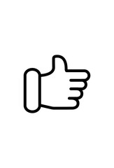 vector icon hand like for design